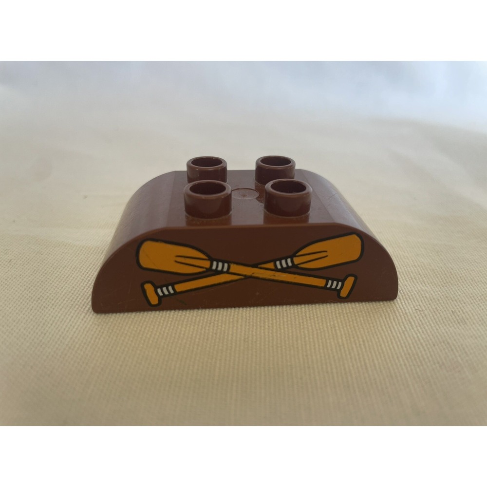 Lego Duplo BROWN CANOE PADDLES Lodge Cabin Piece SPECIALTY BLOCK Piece Part Boat